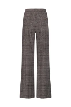 Dali check trousers - merlot/kit