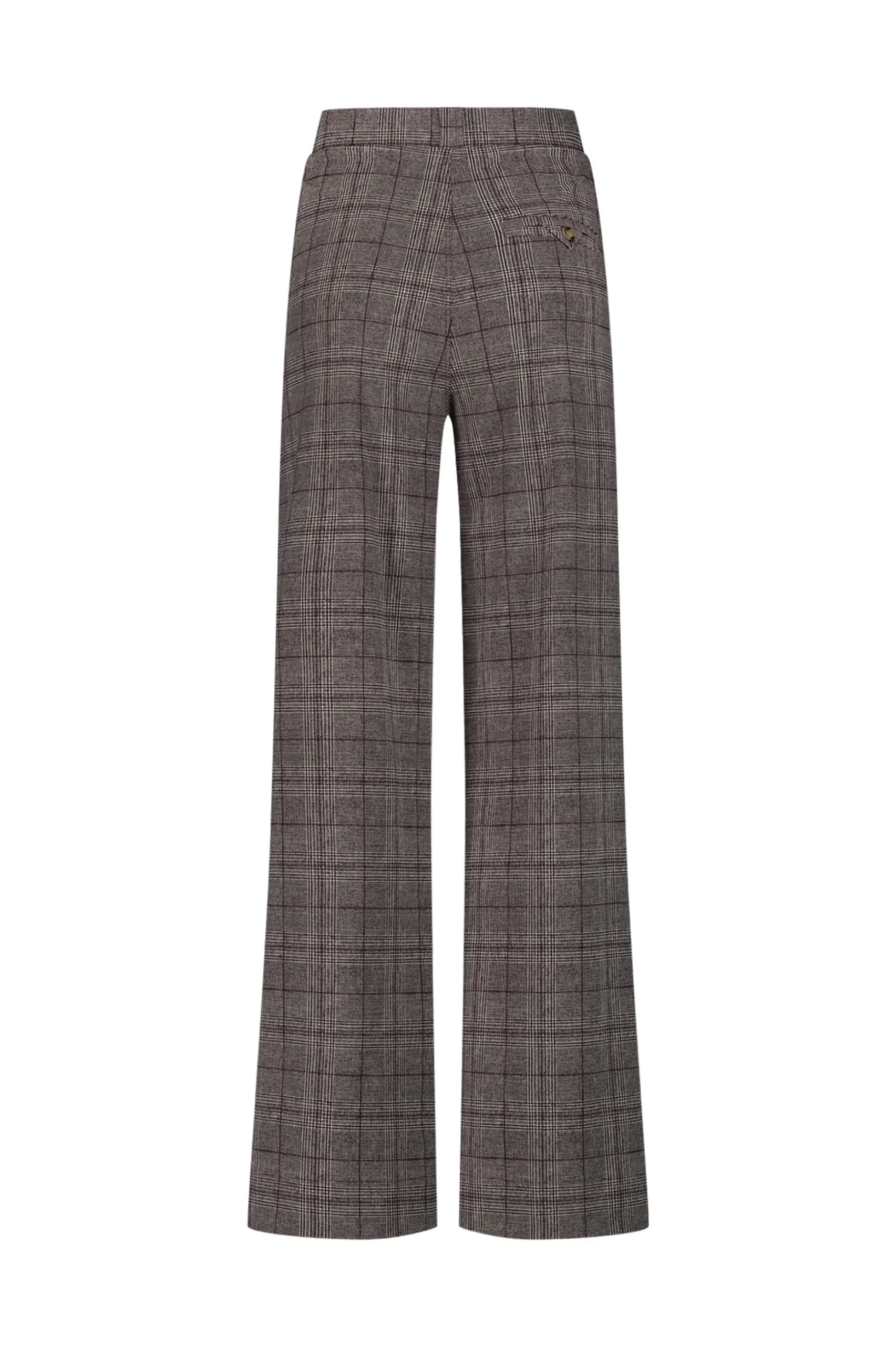 Dali check trousers - merlot/kit
