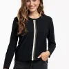 Demi tape top - black