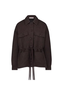 Desiree tweed jacket - espresso