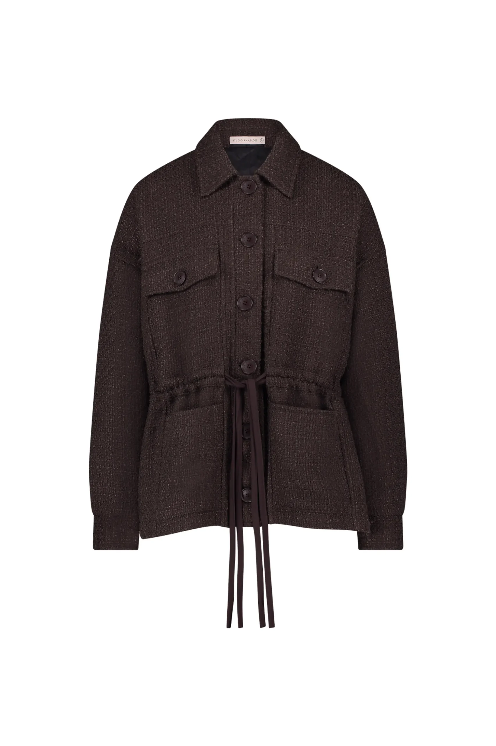 Desiree tweed jacket - espresso
