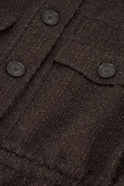 Desiree tweed jacket - espresso