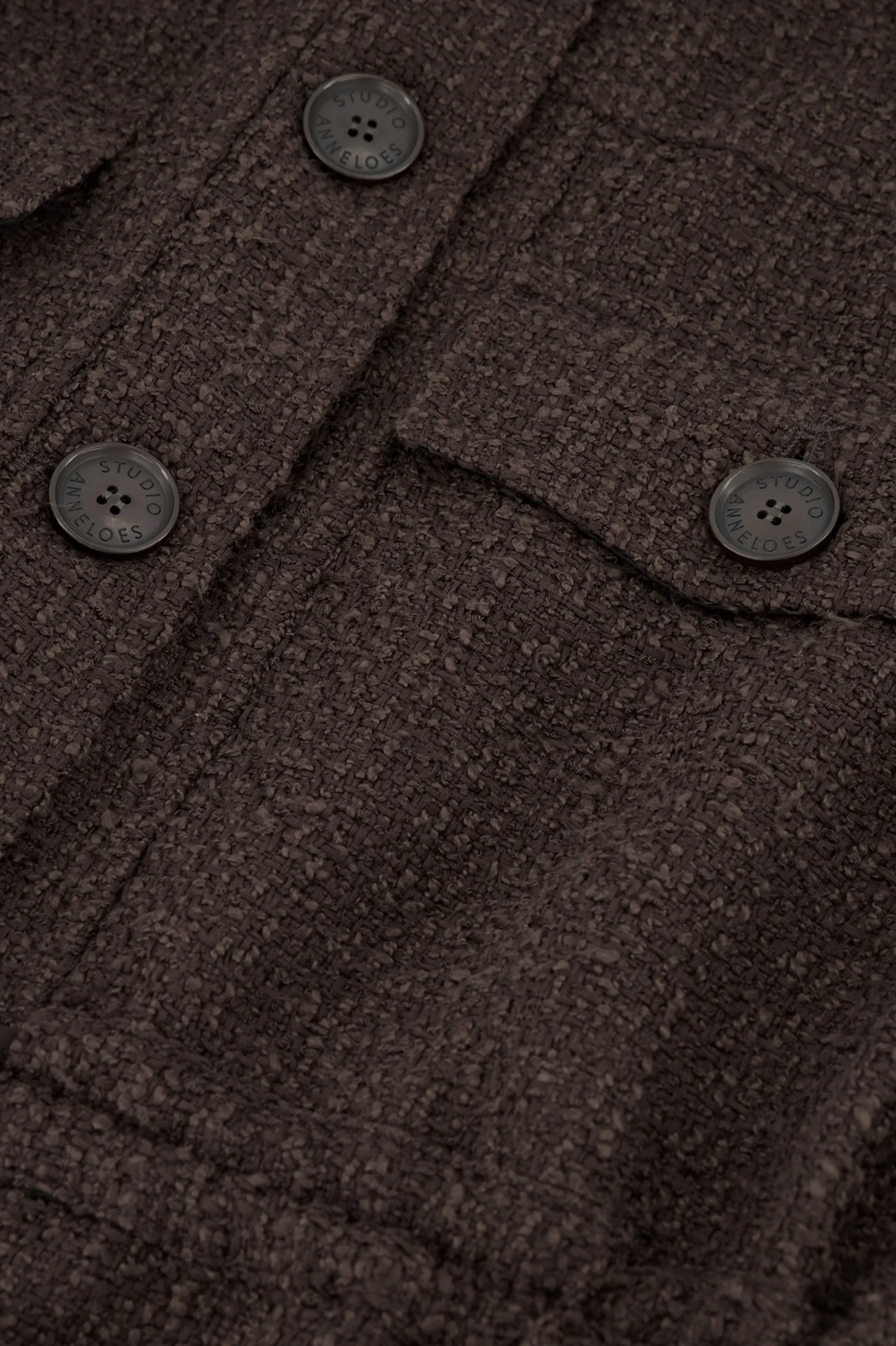 Desiree tweed jacket - espresso