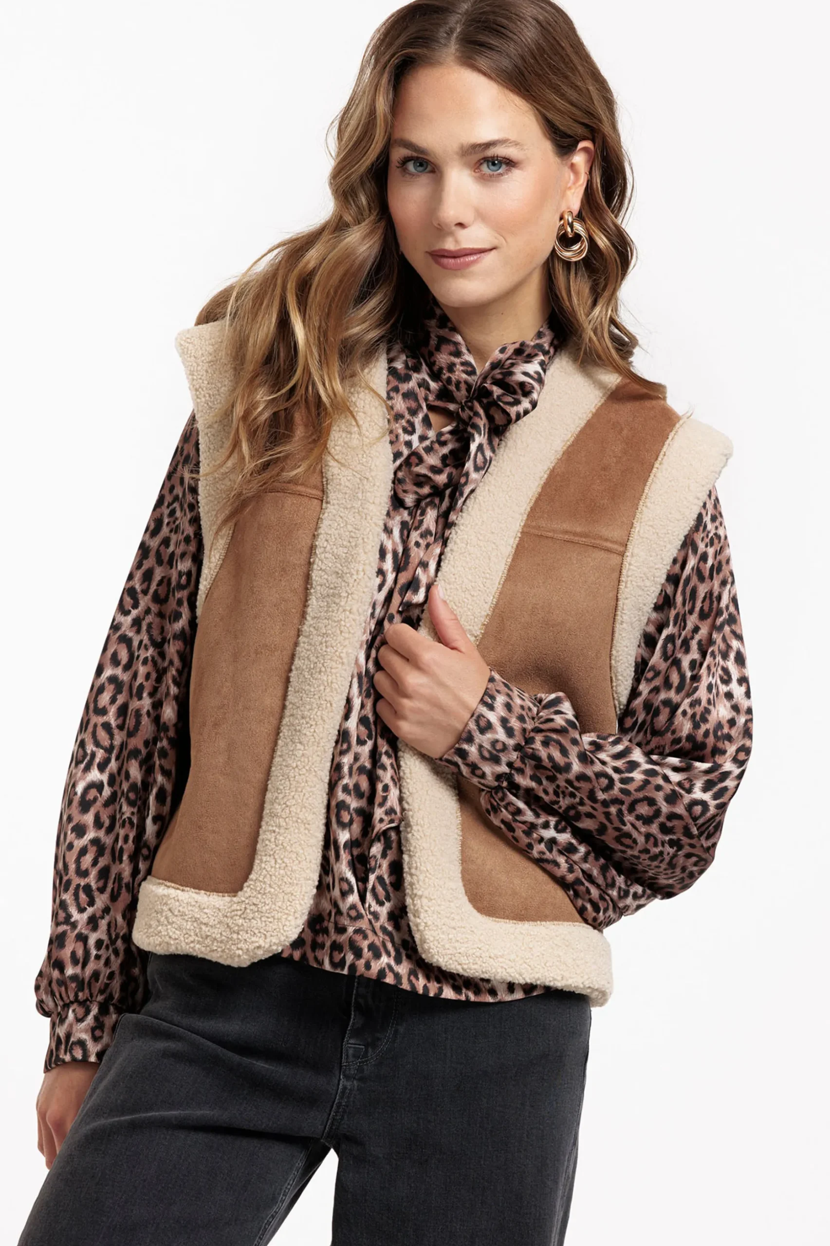 Donna lammy waistcoat - bronze