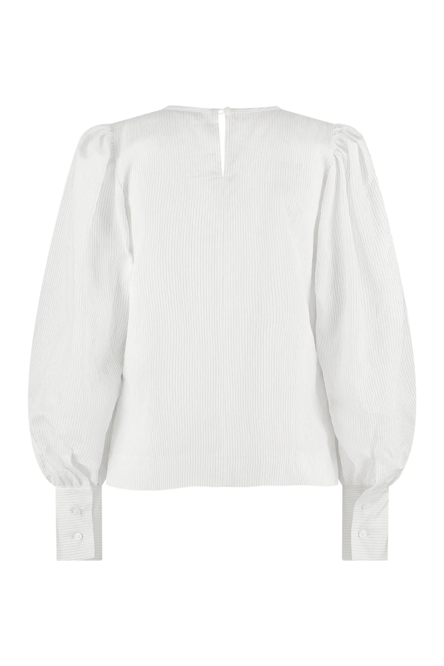 Dori pinstripe blouse - off white/black