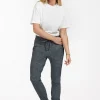 Downstairs bnd tweed trousers - black/off white