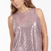Ebony paillet top - Pale pink