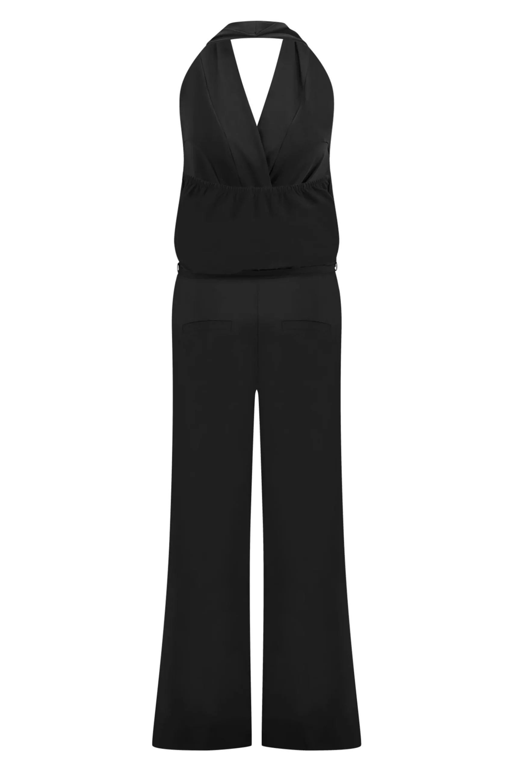 Elena halter jumpsuit - black