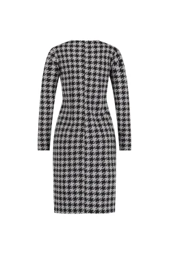 Emilia bonded PDP dress - black/kit