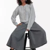 Esmeralda grey melee trousers - grey melange