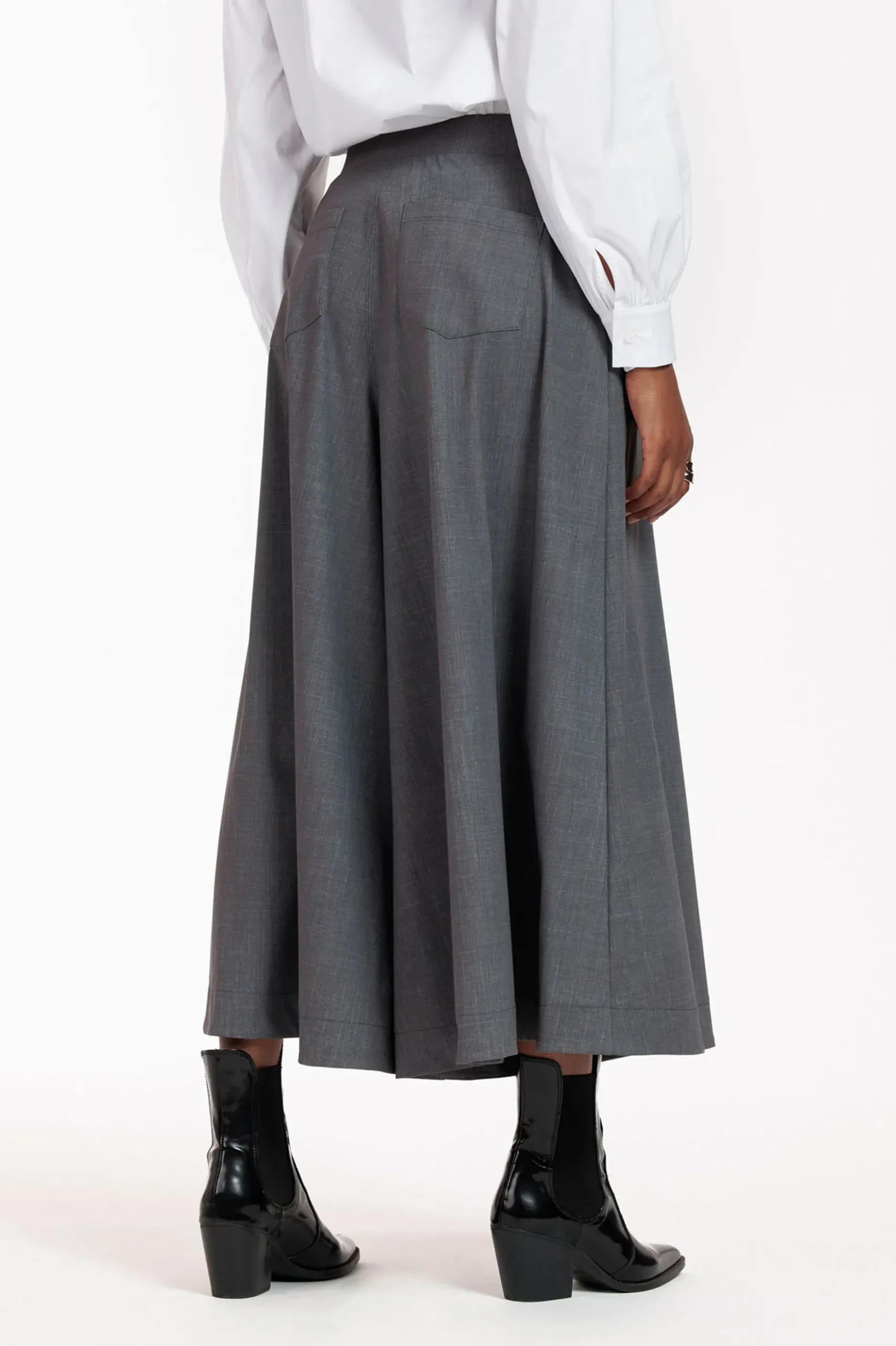 Esmeralda grey melee trousers - grey melange