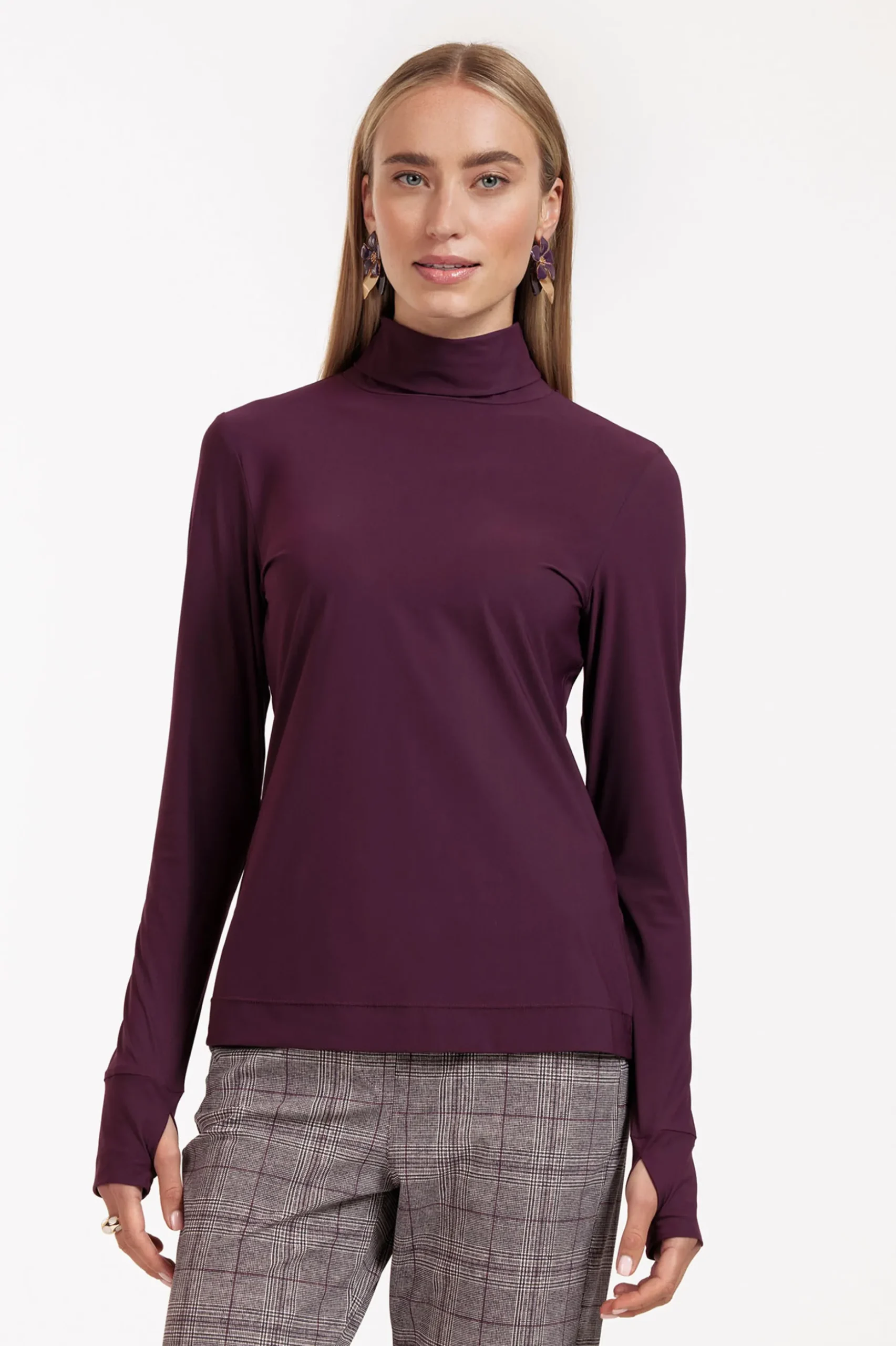 Faira col top - blackberry