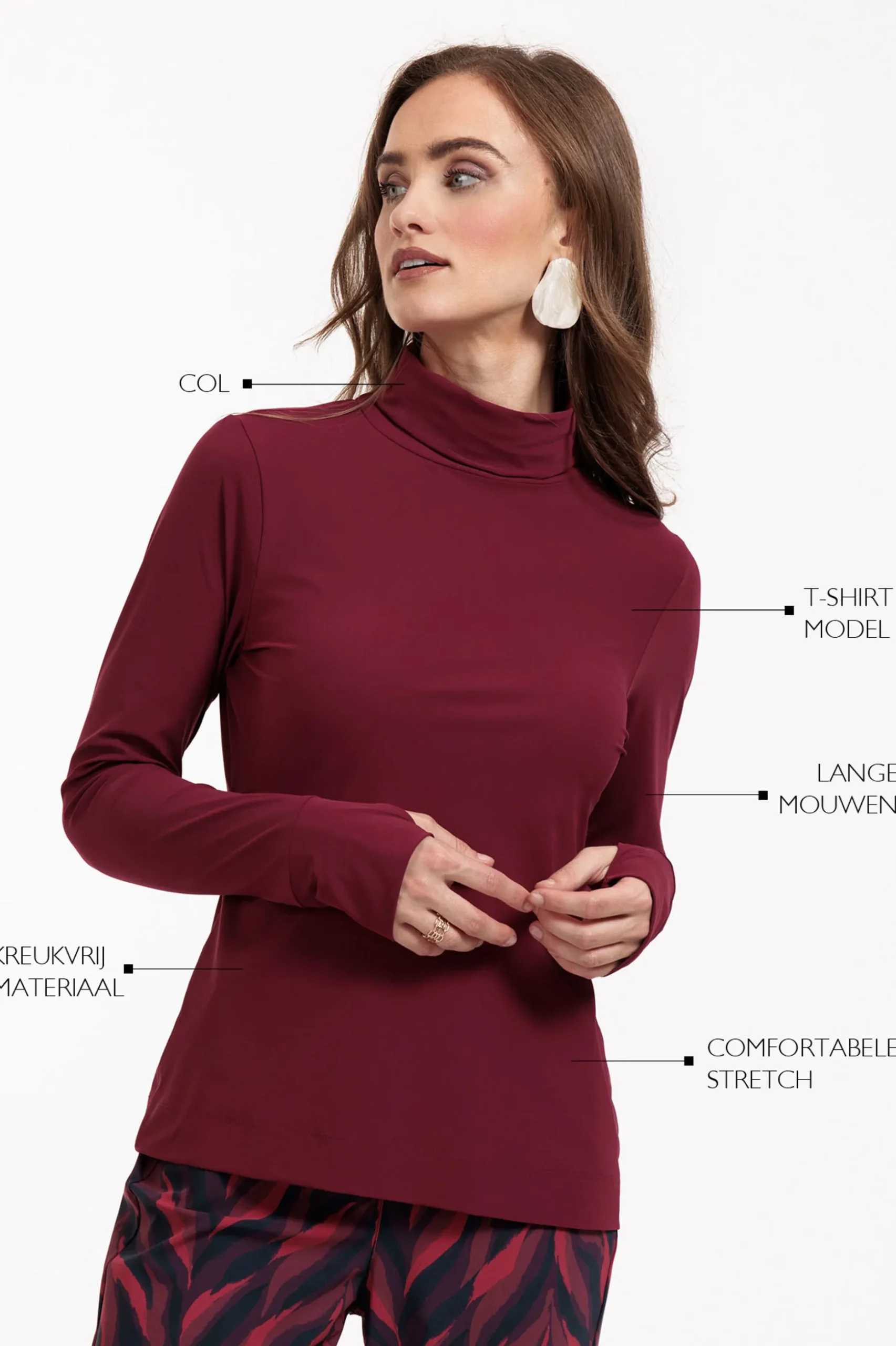 Faira col top - merlot