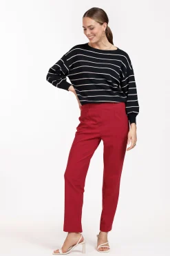 Farah stripe lurex pullover - dblue/kit