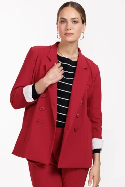 Farah stripe lurex pullover - dblue/kit