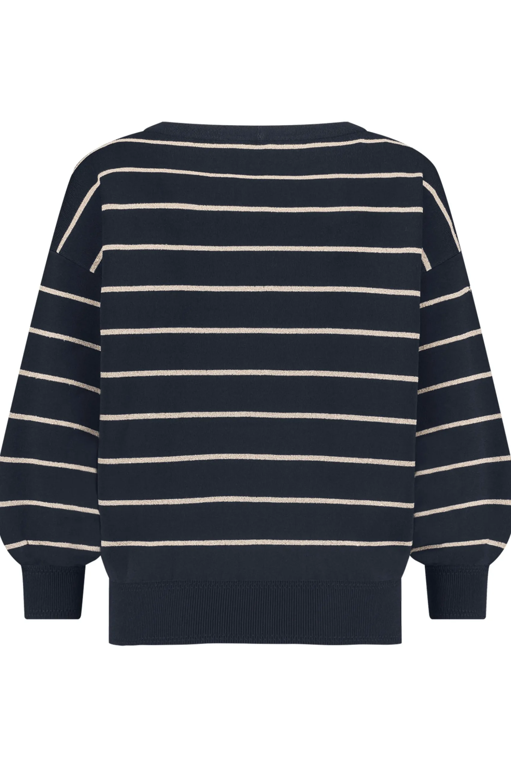 Farah stripe lurex pullover - dblue/kit