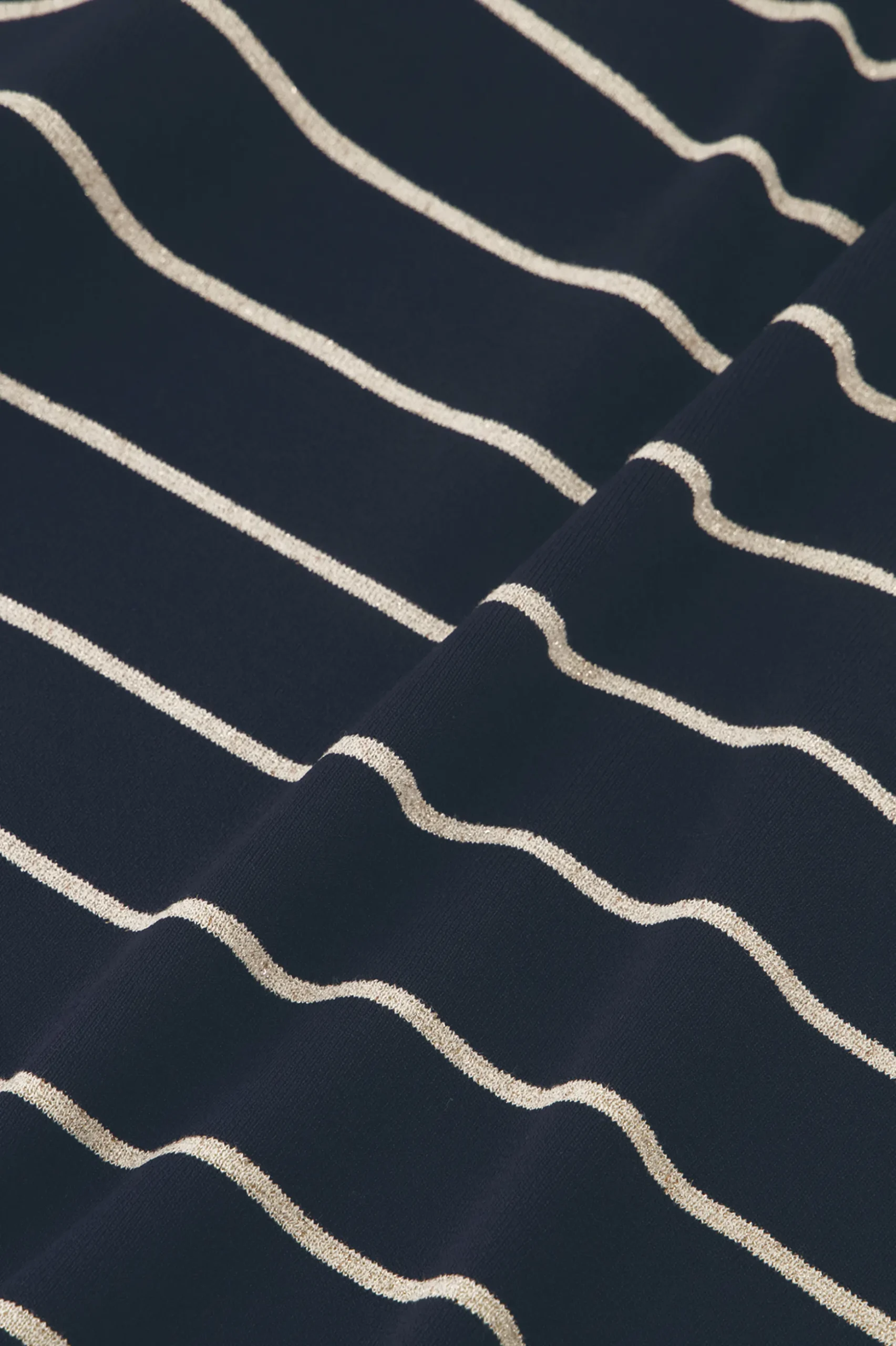 Farah stripe lurex pullover - dblue/kit