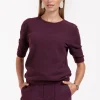 Felica soft pullover - blackberry