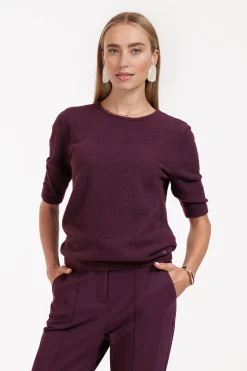 Felica soft pullover - blackberry