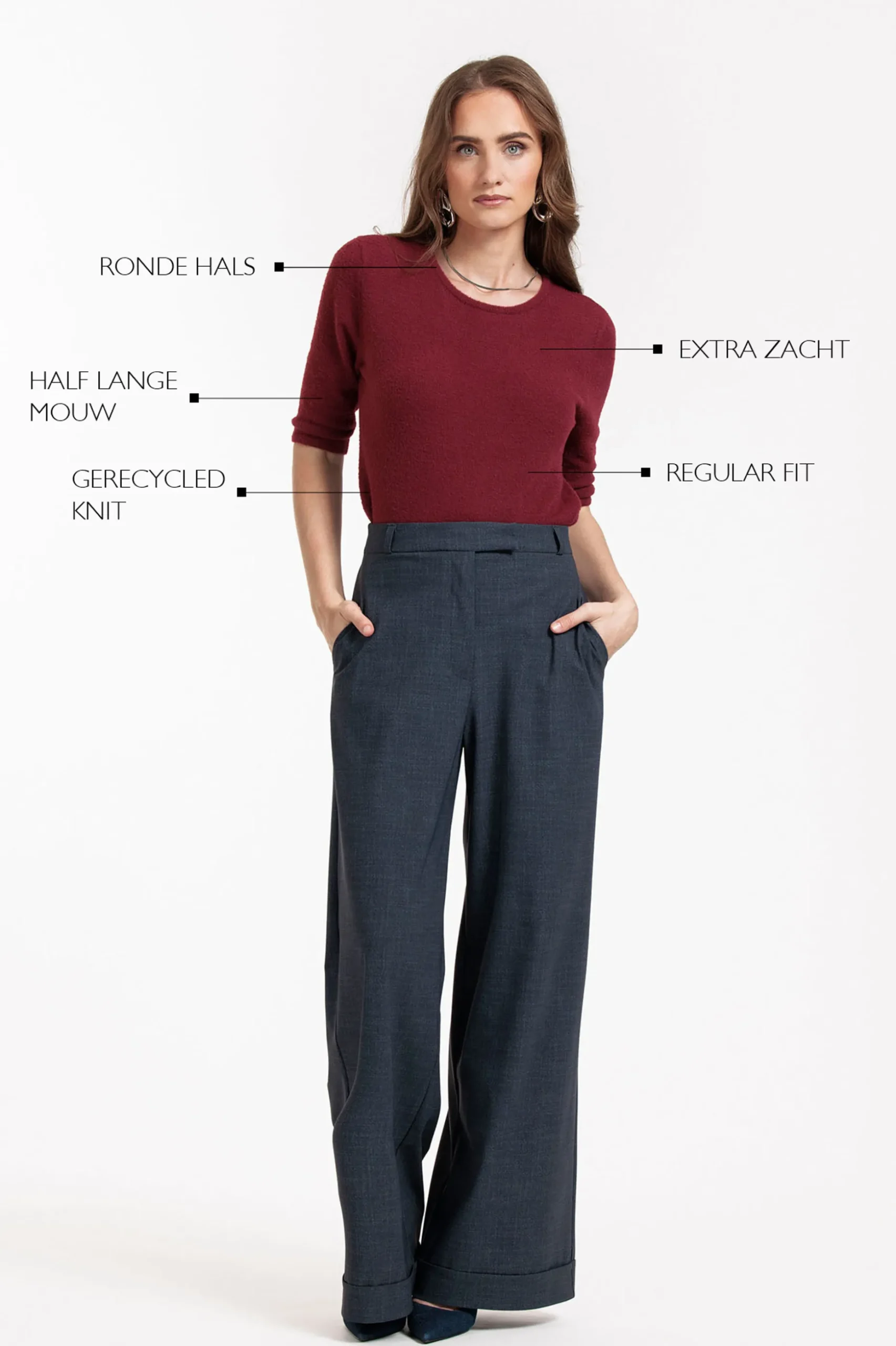 Felica soft pullover - merlot