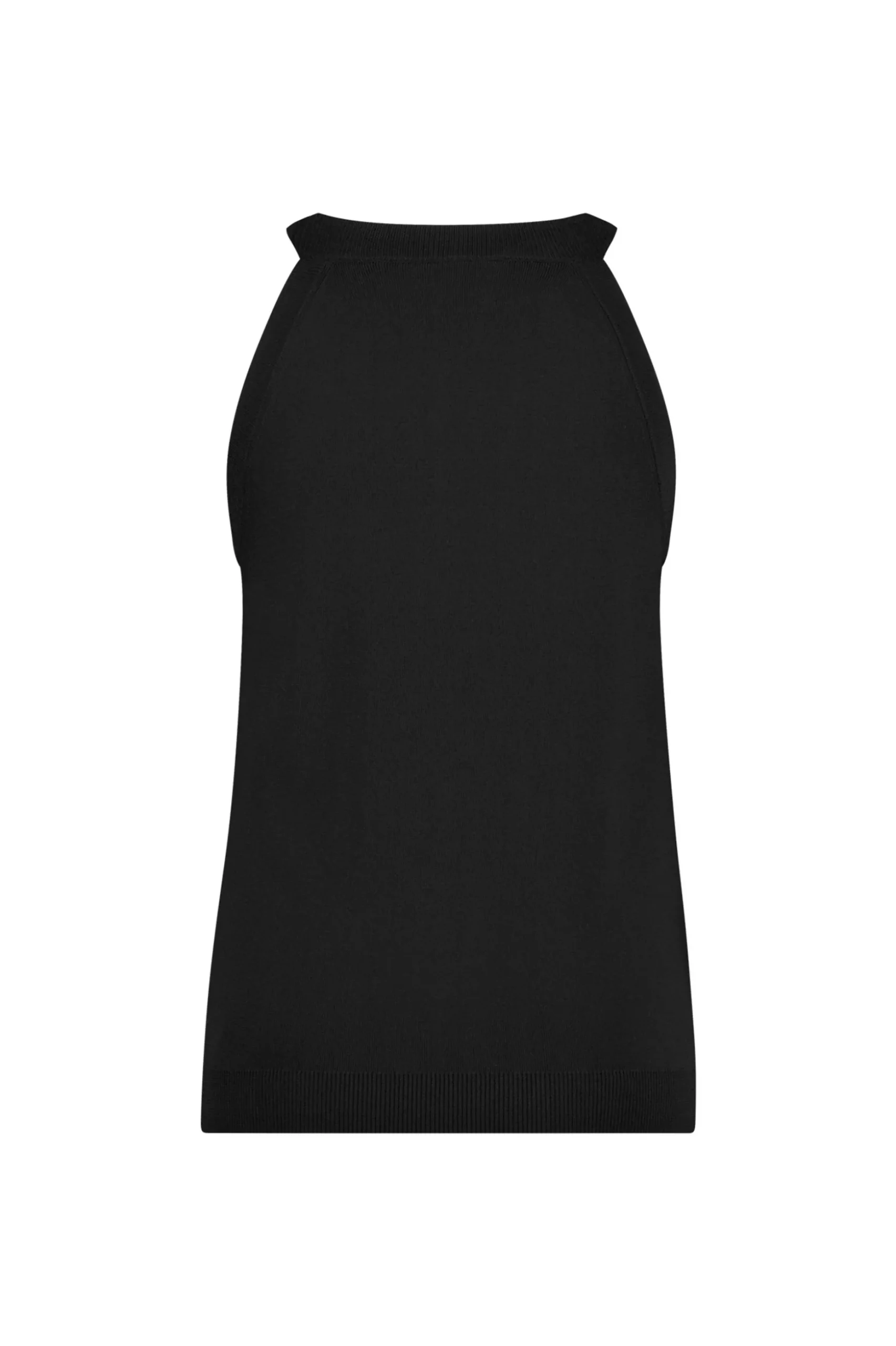 Feline beads top - black
