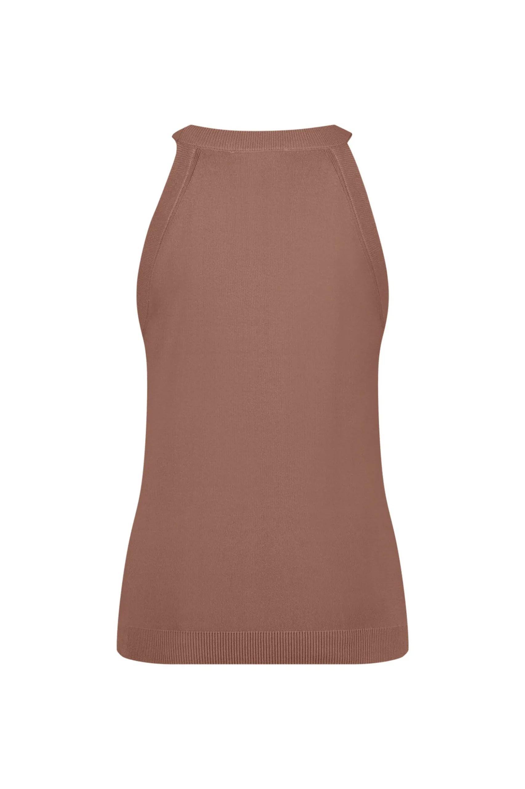 Feline beads top - chocolate