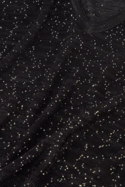 Fennie vneck pullover - black