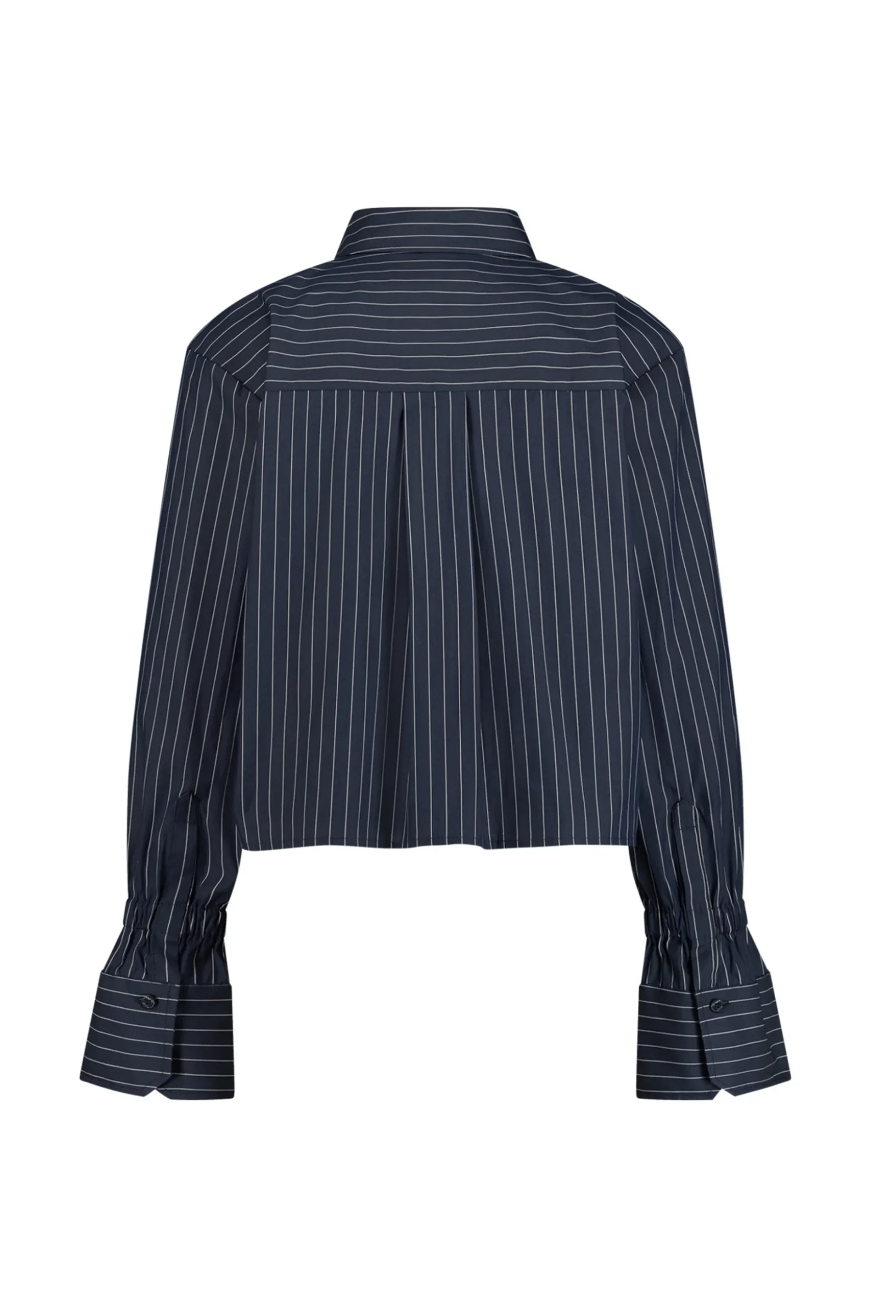 Fildeli poplin stripe blouse - dark blue/off white