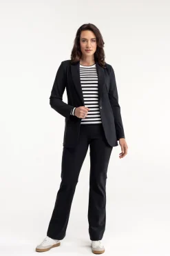 Flair bonded trousers - black