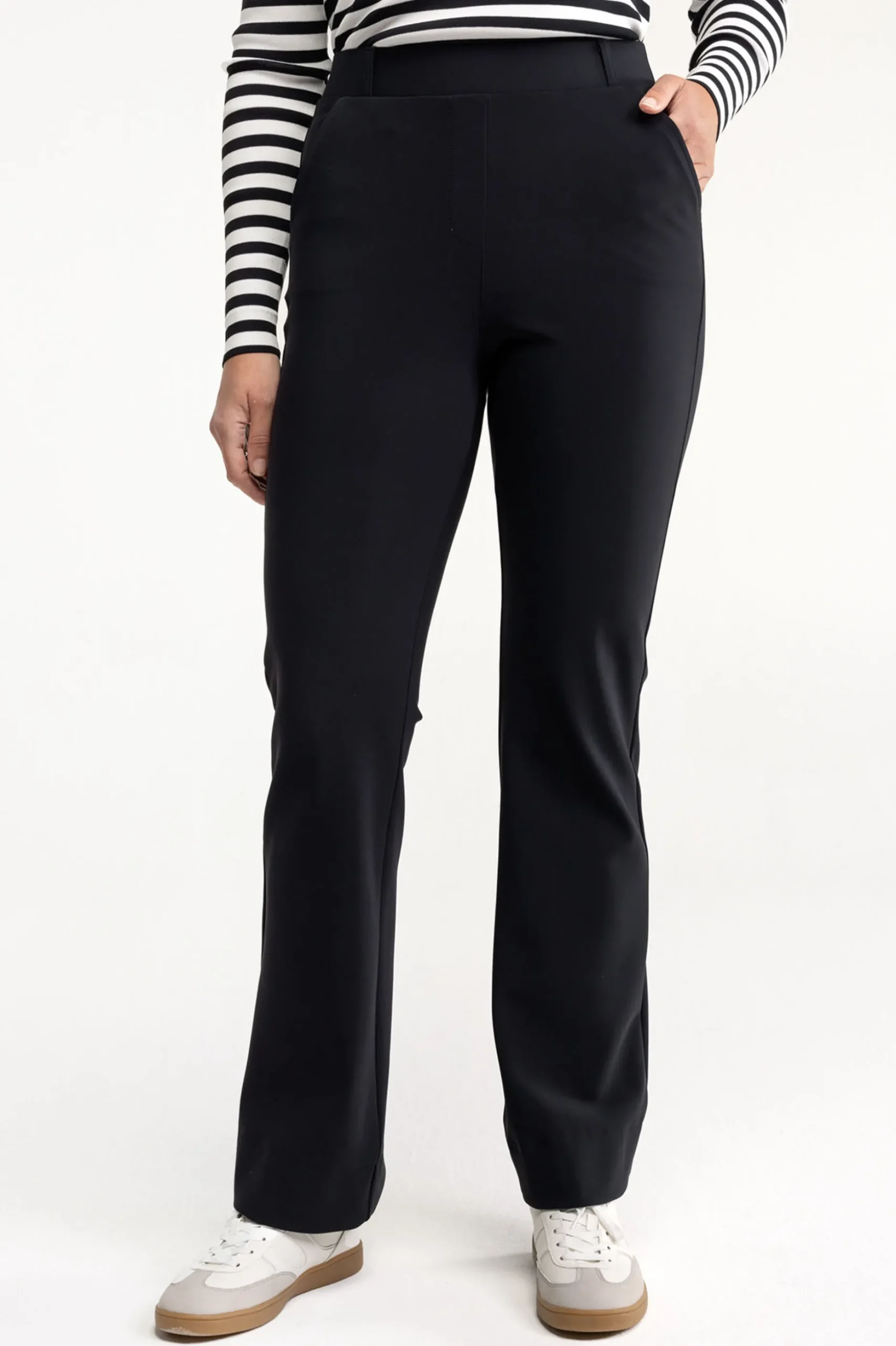 Flair bonded trousers - black
