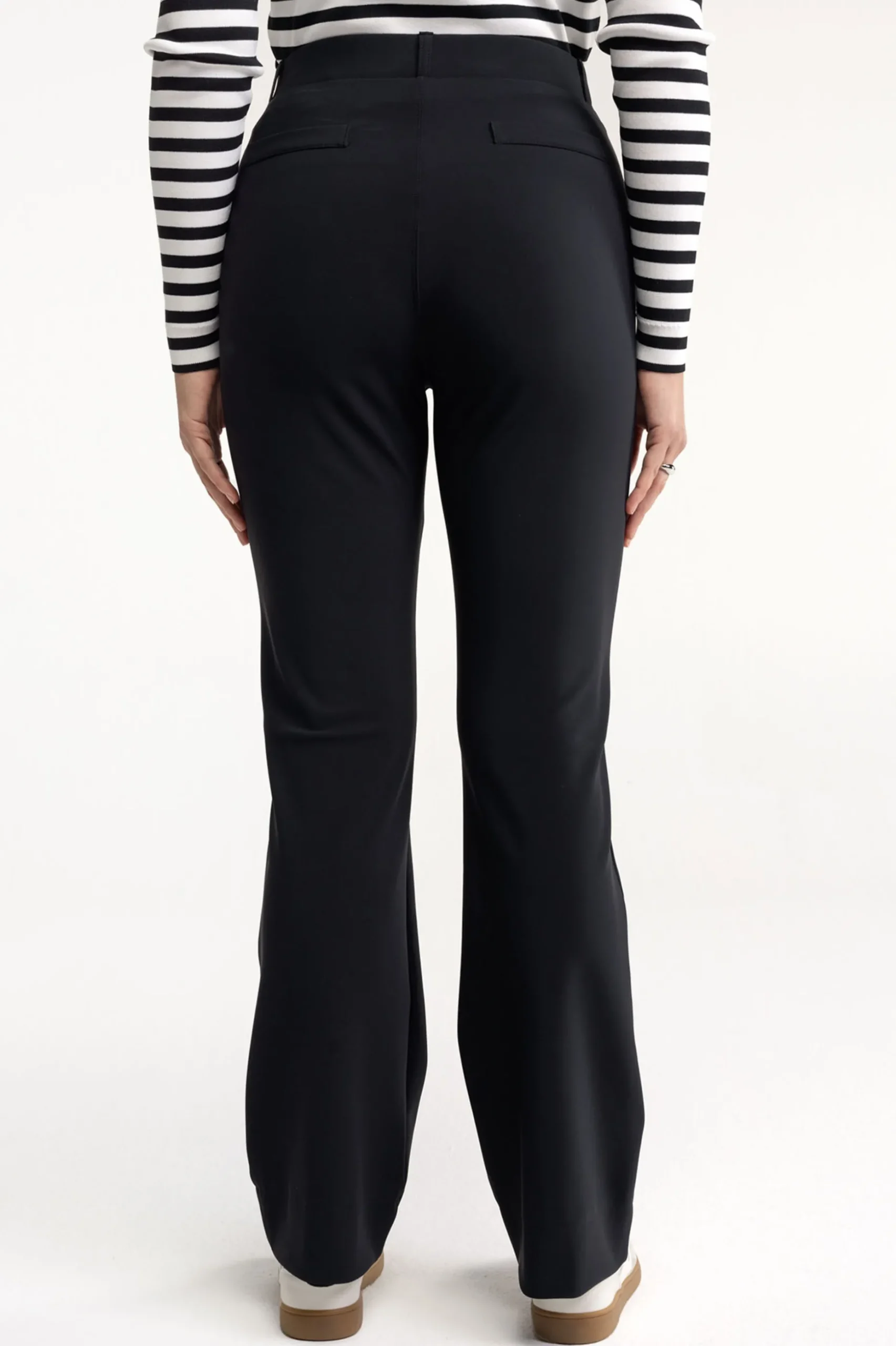 Flair bonded trousers - black
