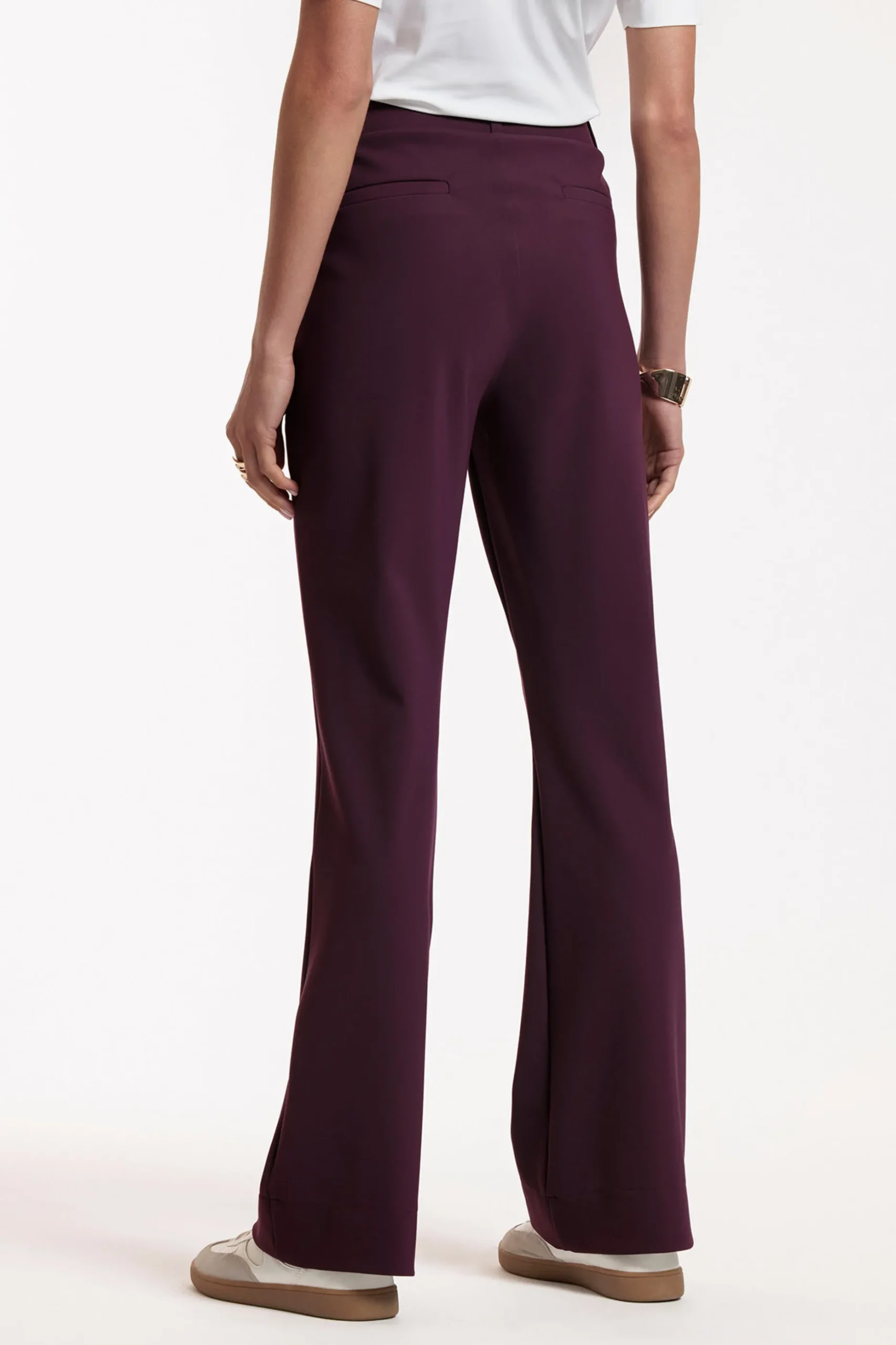 Flair bonded trousers - blackberry
