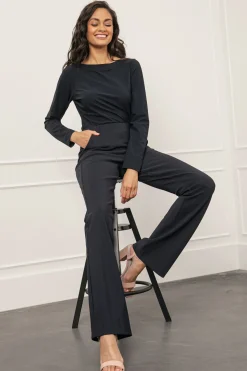 Flair bonded trousers - dark blue