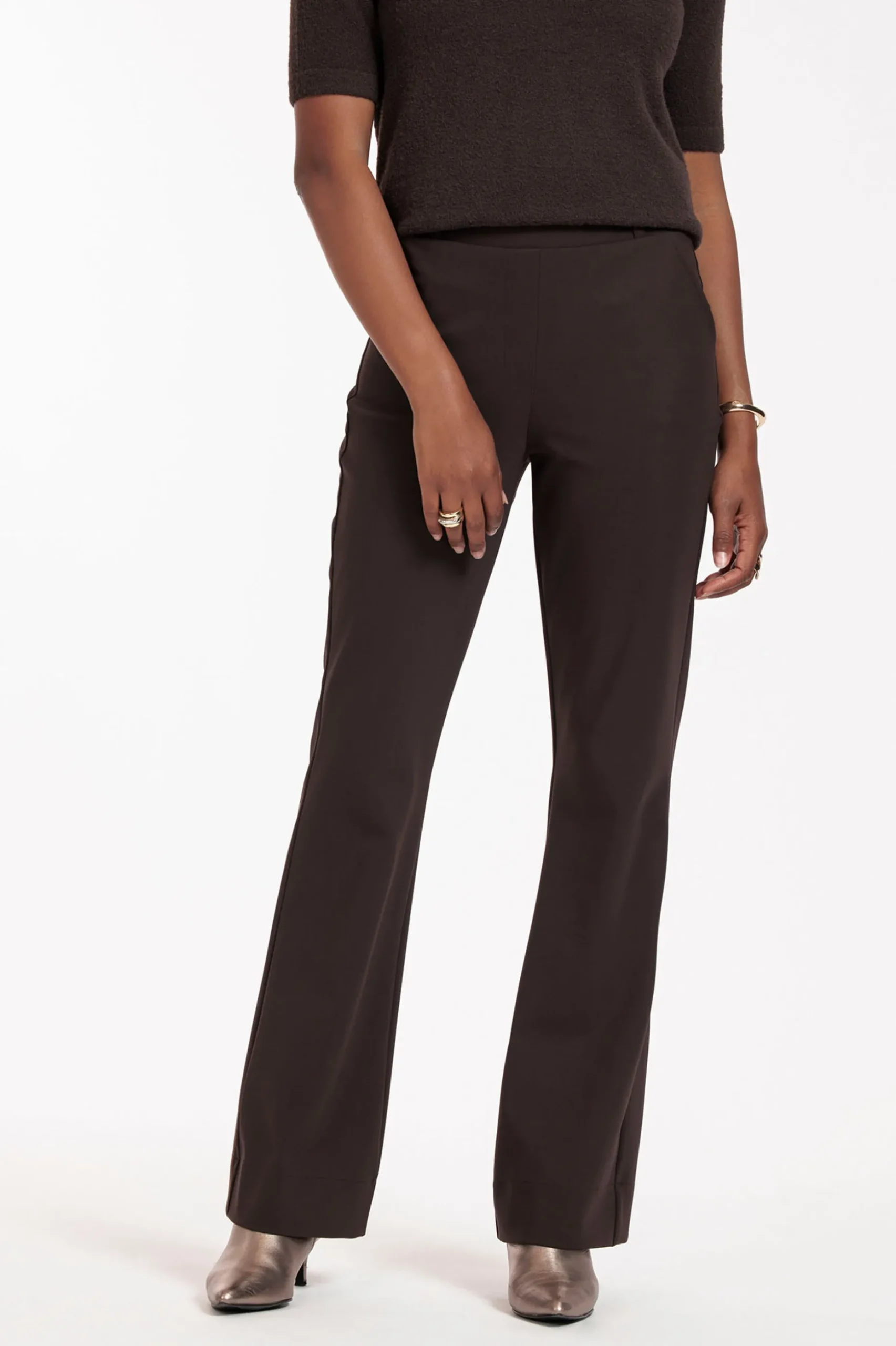 Flair bonded trousers - espresso
