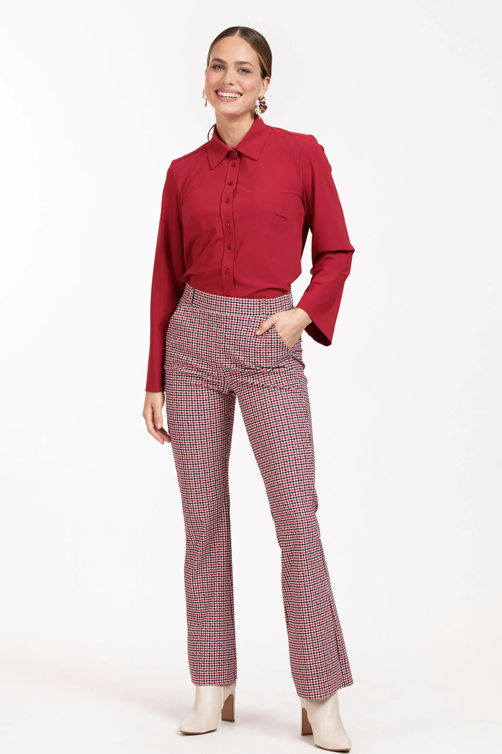 Flair check trousers - multi color