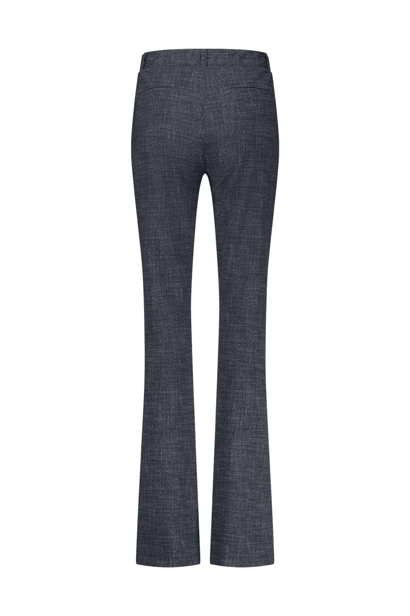 Flair LONG bnd dnm tweed trousers - midnight blue