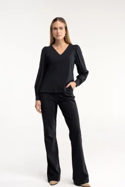 Flair LONG bonded trousers - black