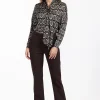 Flair LONG bonded trousers - espresso