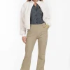 Flair LONG bonded trousers - latte