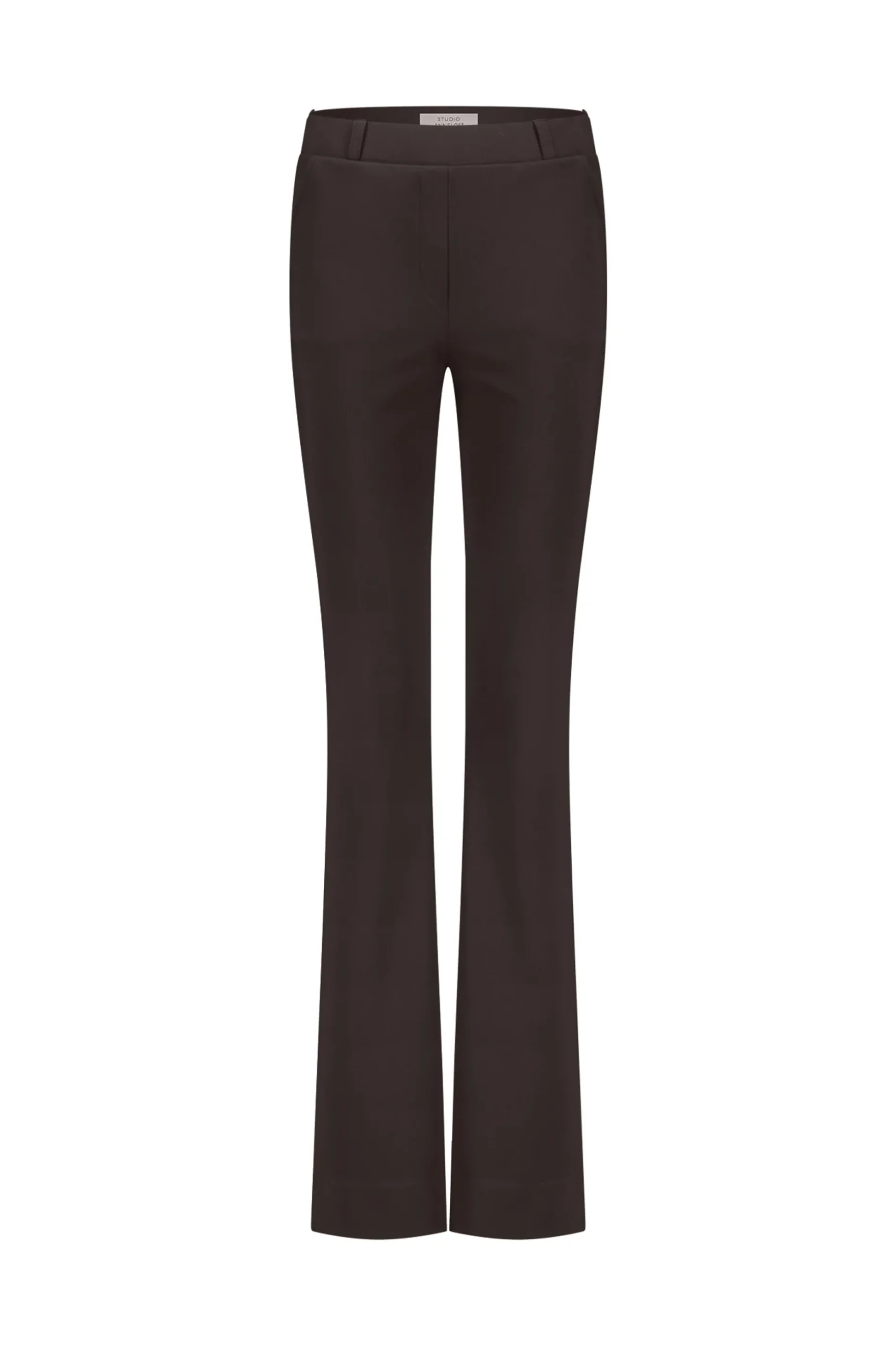 Flair LONG bonded trousers - espresso