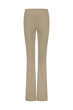 Flair LONG bonded trousers - latte