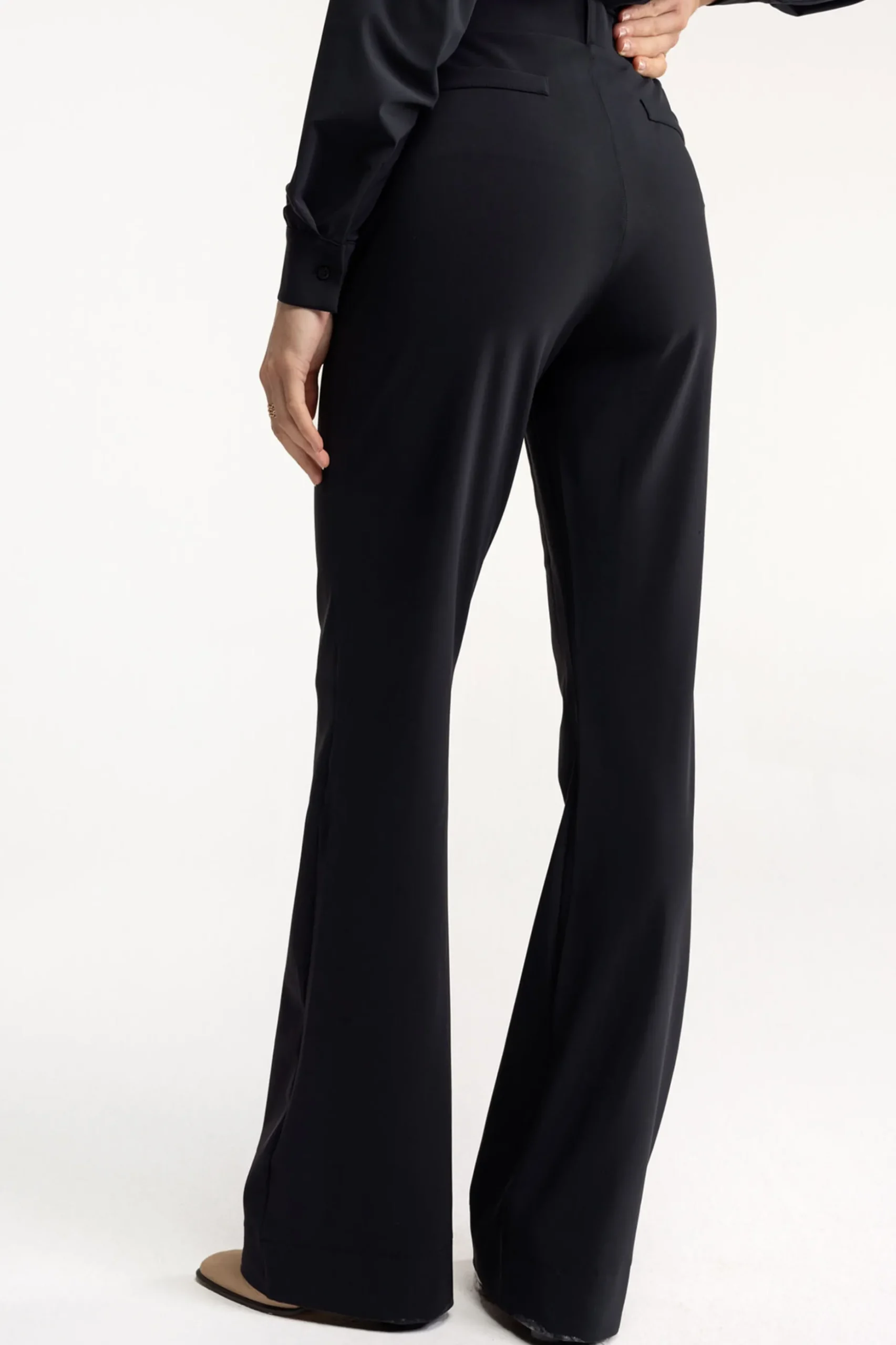 Flair LONG bonded trousers - black
