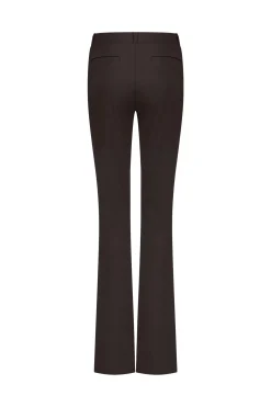 Flair LONG bonded trousers - espresso