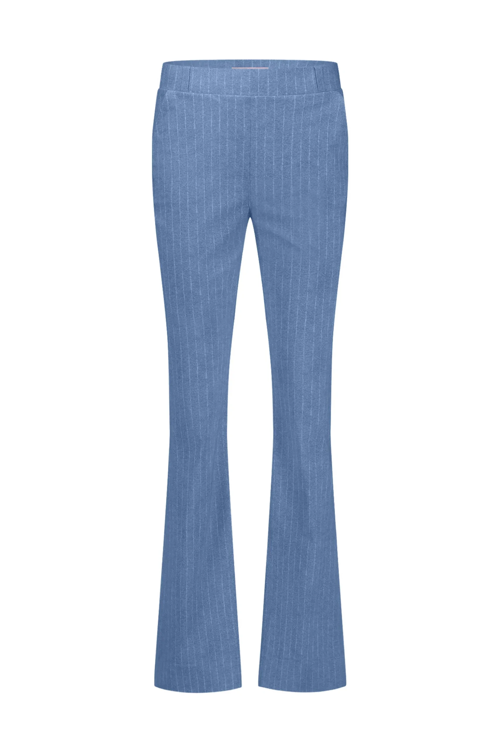 Flair LONG pinstripe trousers - denim blue