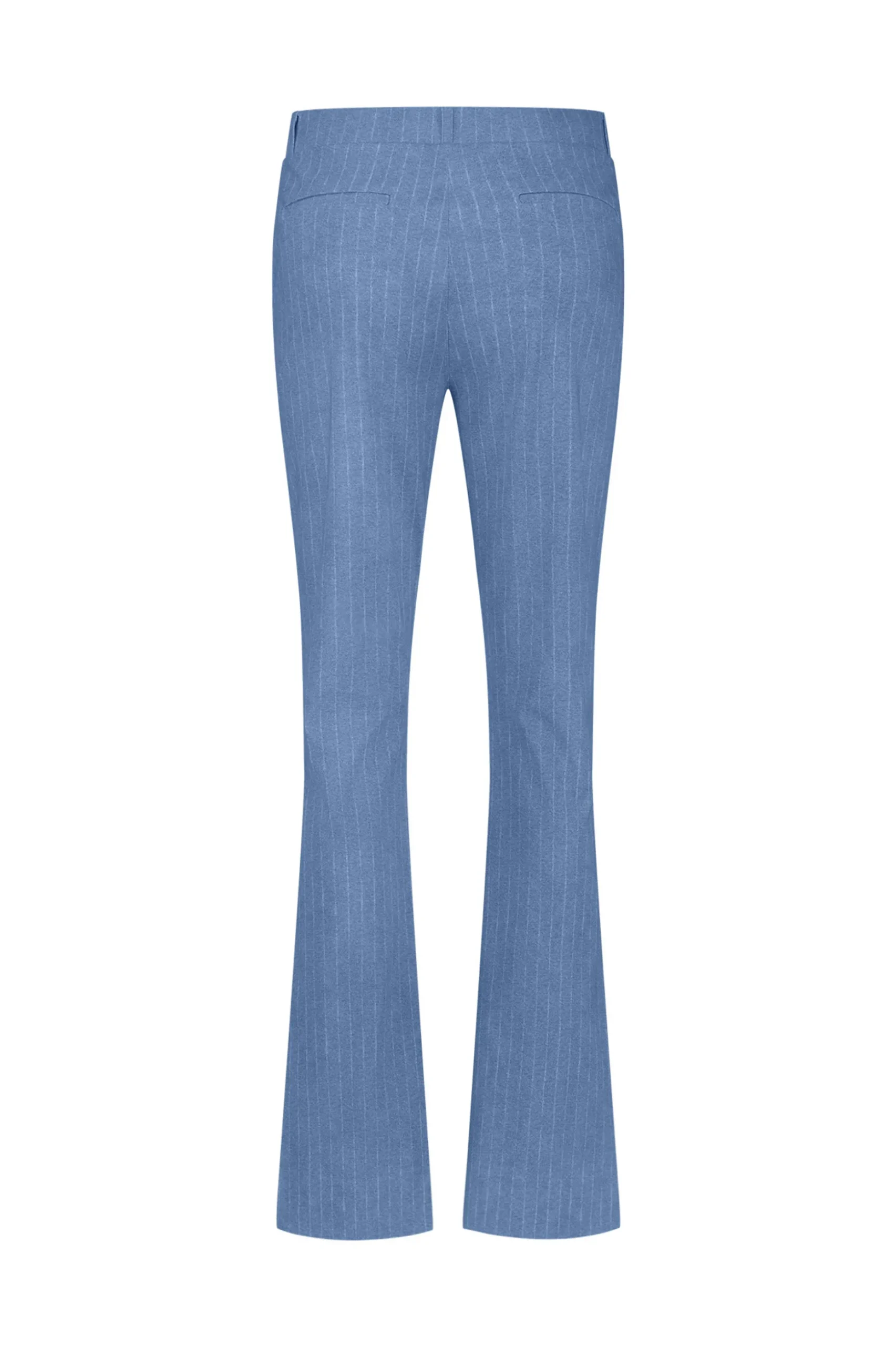 Flair LONG pinstripe trousers - denim blue