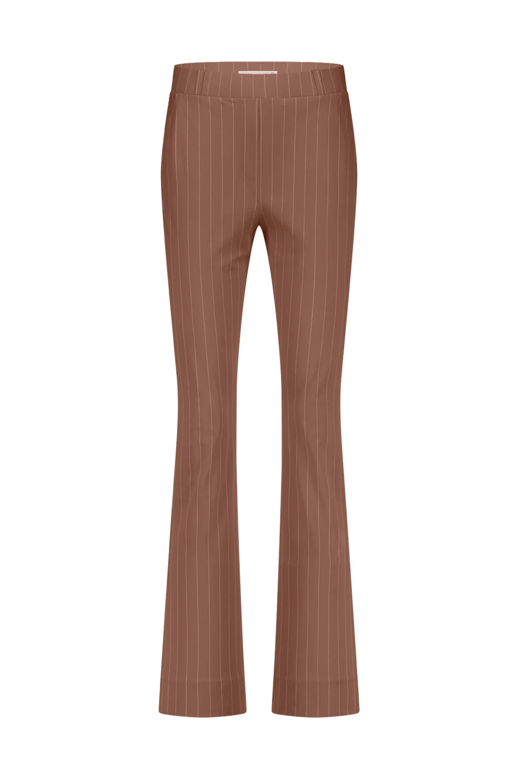 Flair pinstripe trousers - chocolate/kit