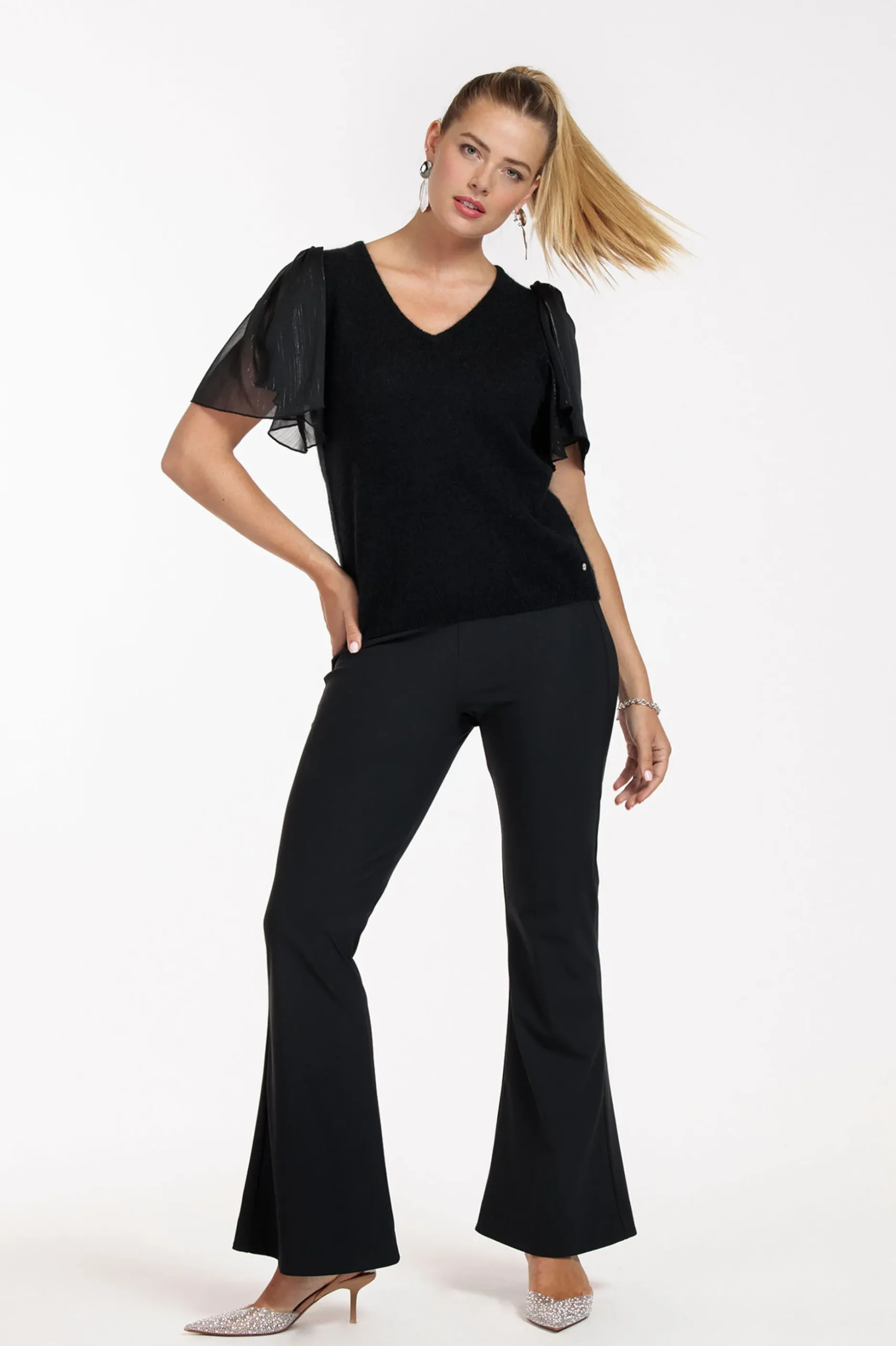 Ginger flair trousers - black