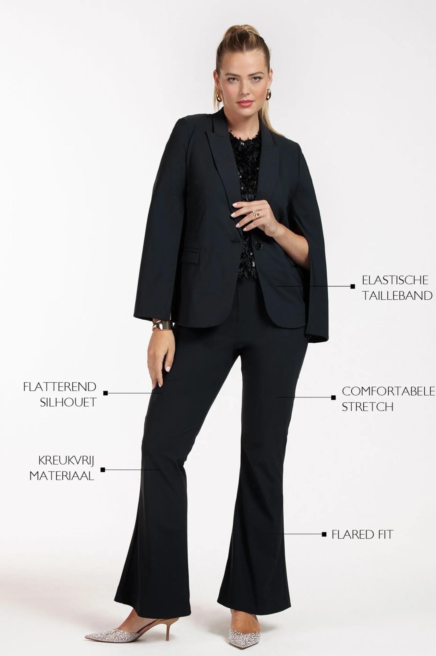 Ginger flair trousers - black