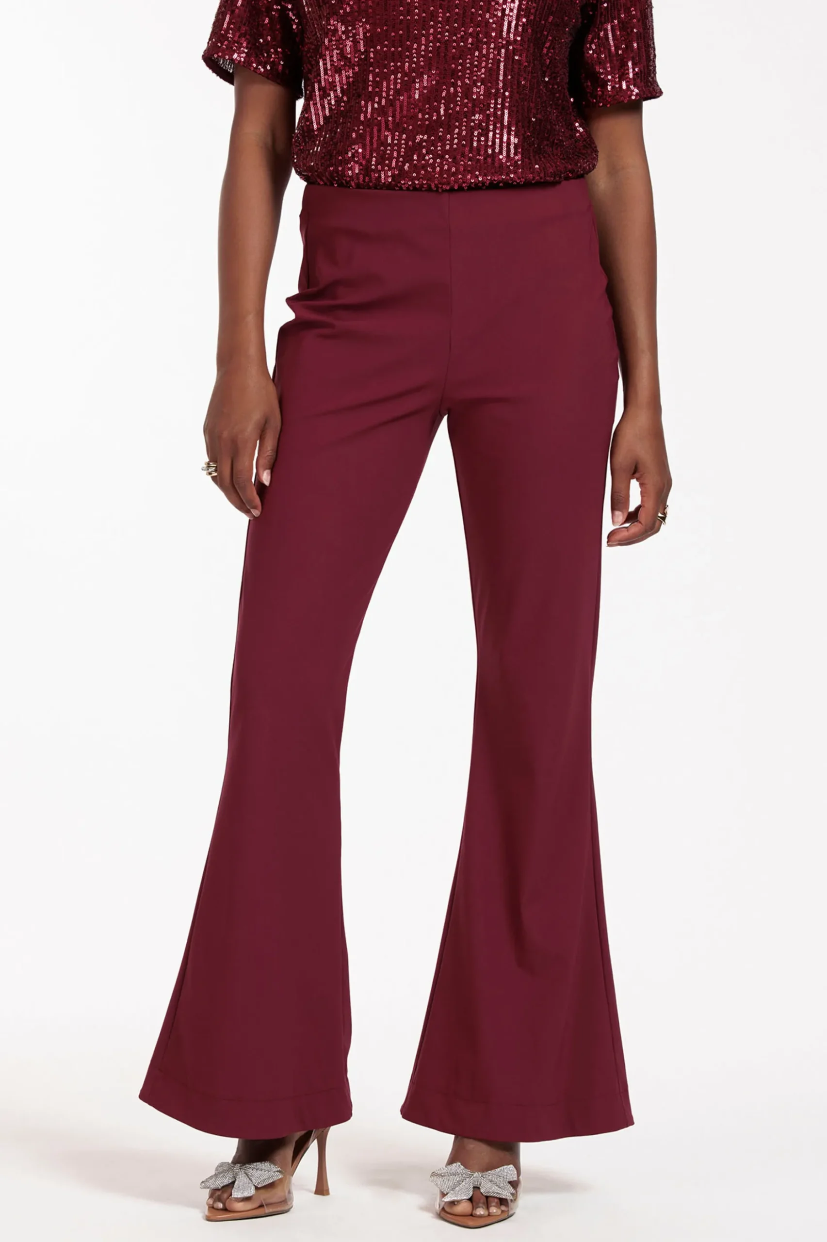 Ginger flair trousers - merlot