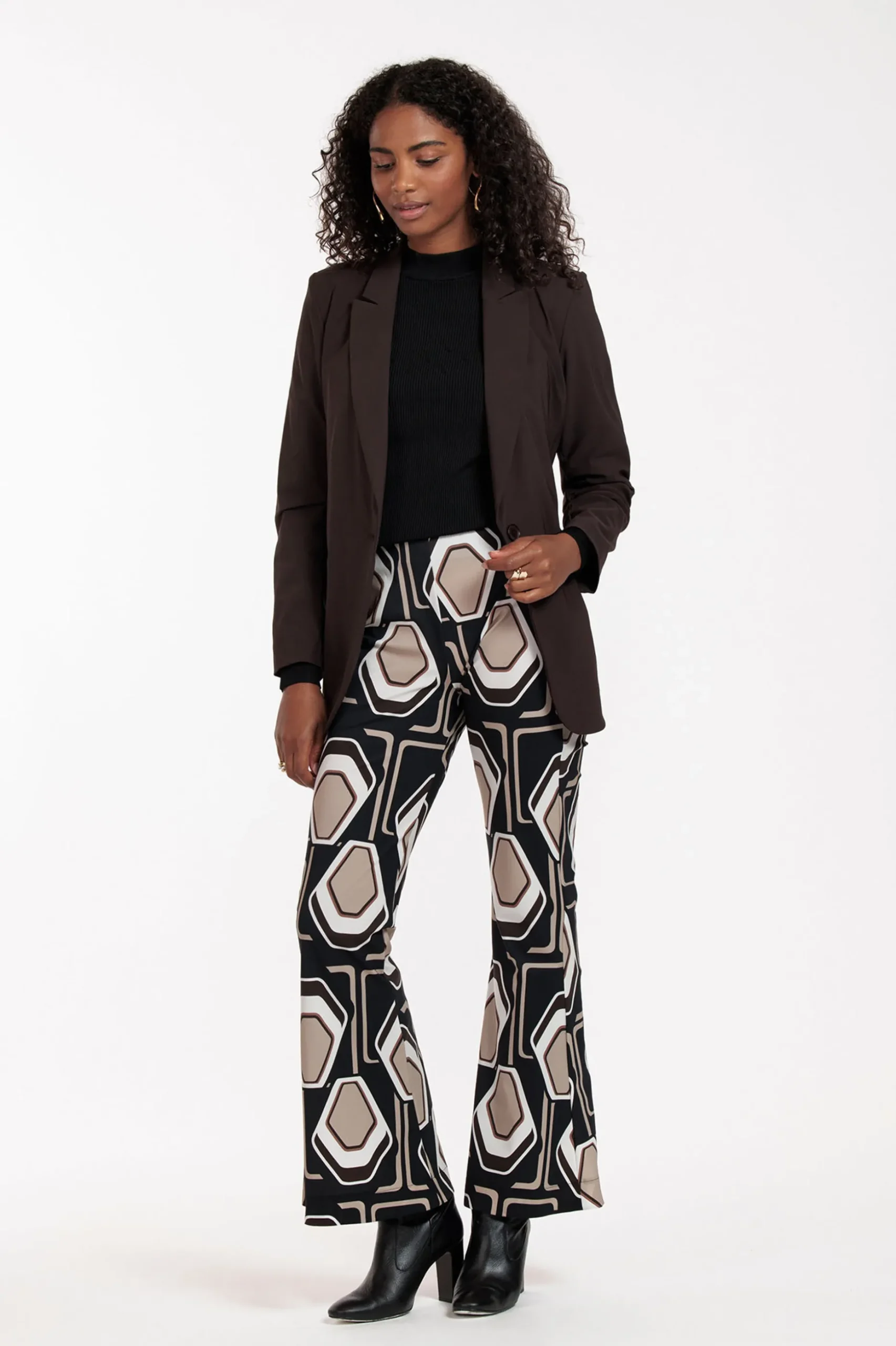 Ginger graphic flair trousers - multi color